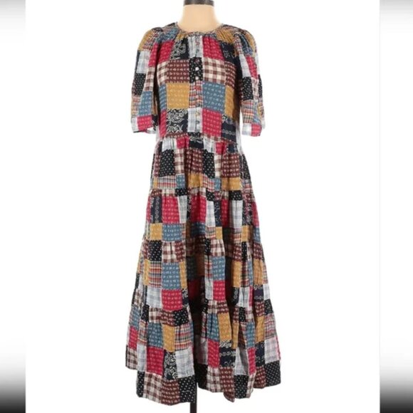 The GREAT. patchwork Ravine dress - Picture 2 of 7